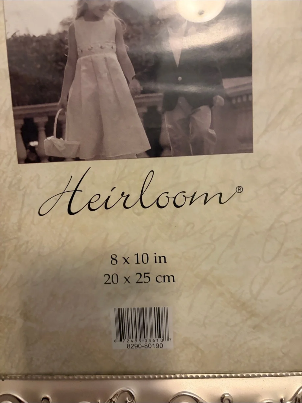 Heirloom Ornate Scroll 8x10 Photo Frame - Silver